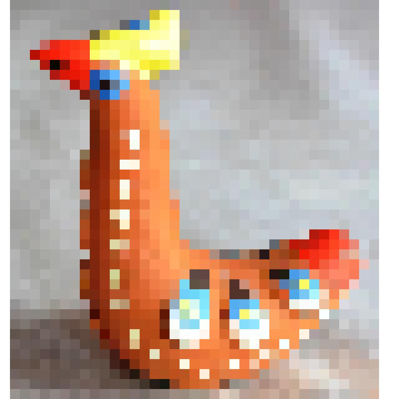 Народная глиняная игрушка- сувенир ,свисток " Птица с жёлтым хохолком" с росписью