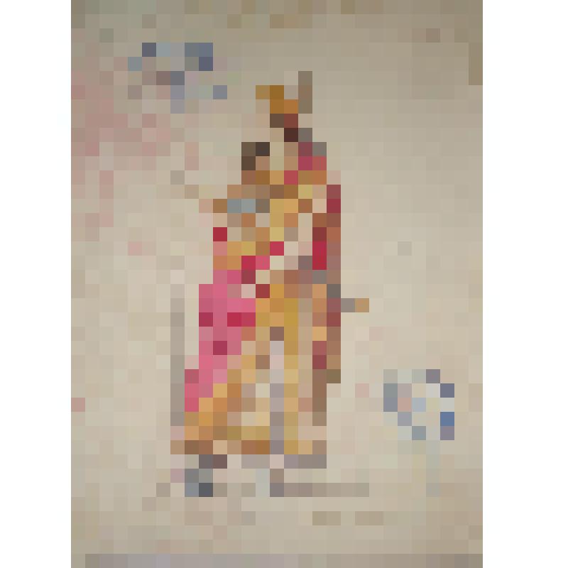 Эскиз мужского костюма. Ассирийский царь. "Царь Кандавл"