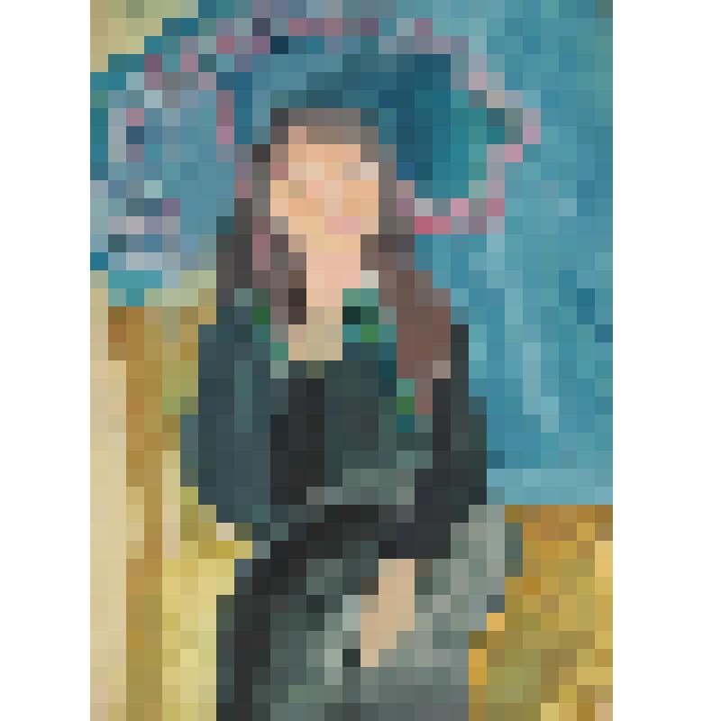 "Женщина с зонтиком". Детский рисунок