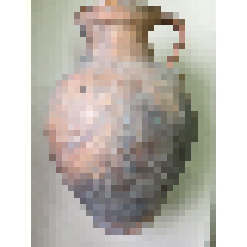 Кувшин красноглиняный,приобретеный в результате проводившейся в июле 1996 г. историко-этнографической экспедиции, организованной международной ассоциацией иследователей истории и культуры российских немцев (руководитель Плеве И.Р.)