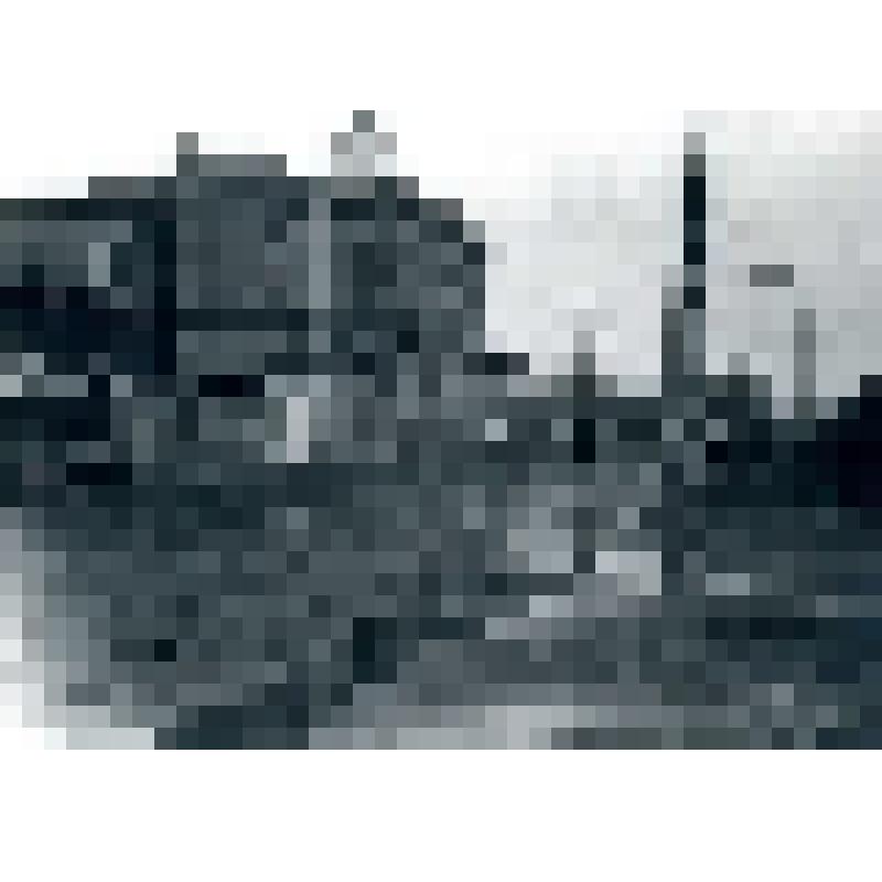 Фотография черно-белая. Улица Горького. Из фотоальбома Л.И. Борисенко № 86 "Барнаул строится"