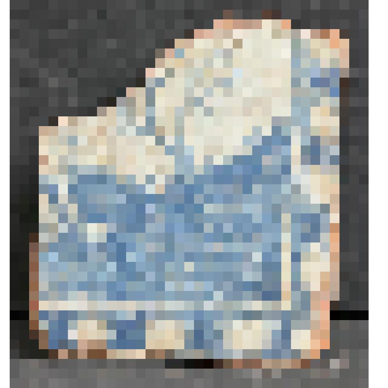 Изразец печной стенной расписной. Фрагмент: правый нижний угол