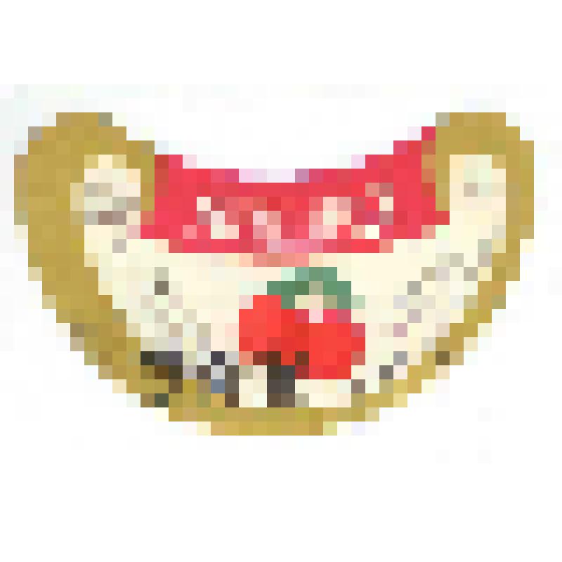 Кольеретка-этикетка горловая к напитку «Вишня» производства Саратовского пиво-безалкогольного завода, из коллекции кольереток – этикеток горловых к безалкогольным напиткам