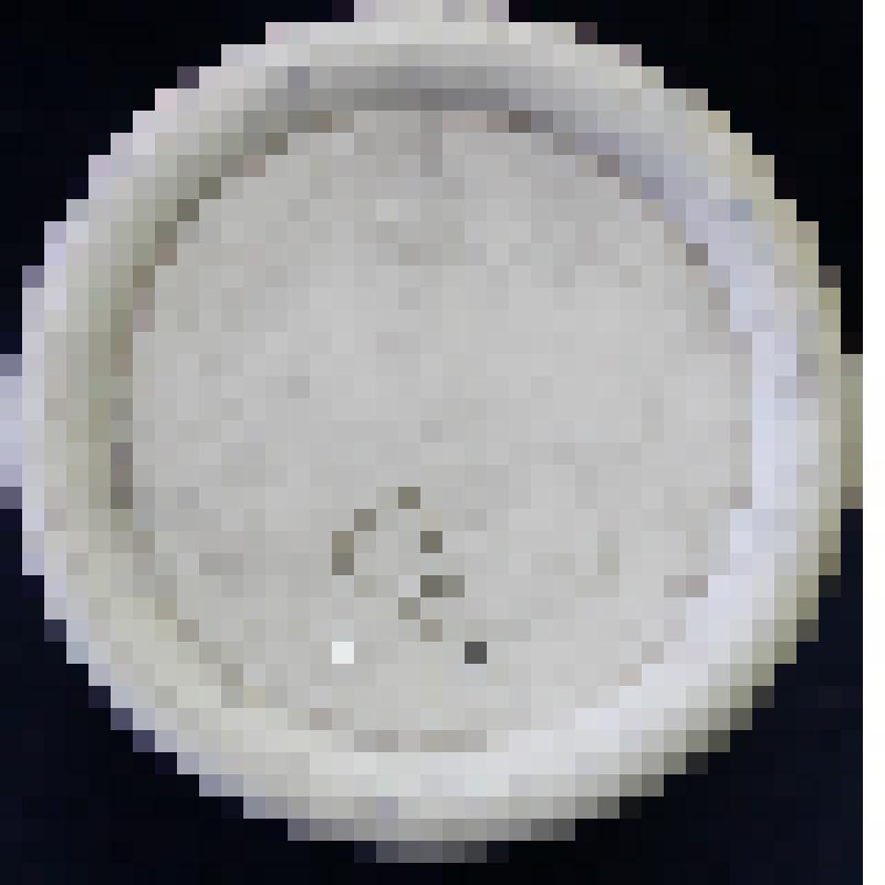 Чернильница непроливайка с синей двойной окантовкой (Фаянс)