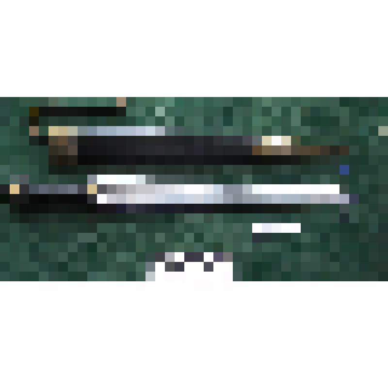 Кинжал кавказский в ножнах. Конец XX в. Клинок однодольный, дол смещен. Рукоять с эбонитовыми черными щечками, с двумя заклепками конической формы.  На клинке царапины. потемнение. 49,5 см