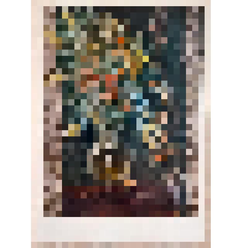 Открытка "Ю.А. Васнецов. 1900-1973. Букет сухих цветов. 1957. Картон, масло. 71х54. Собственность семьи художника, Ленинград" из набора открыток "Юрий Васнецов (1900-1973). Графика, живопись. Издательство "Аврора". Ленинград"