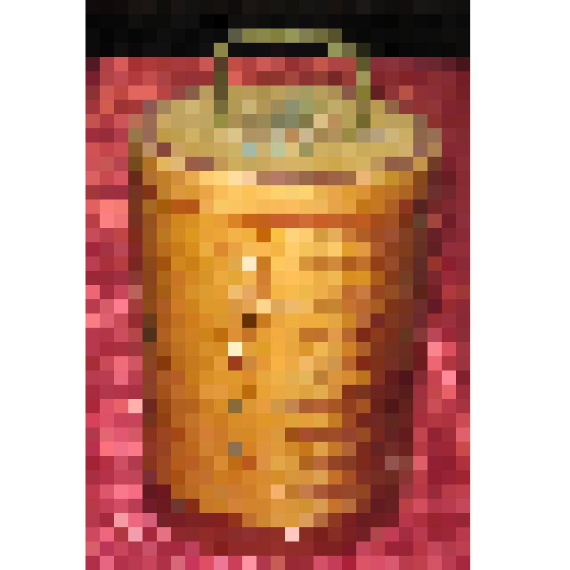 Туесок с сюжетной росписью с крышкой