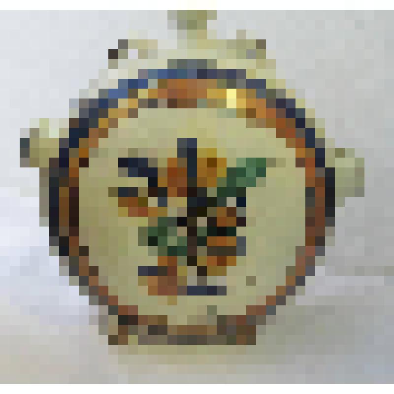 Фляга декоративная майоликовая