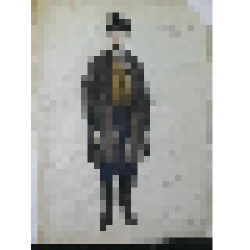 Эскиз мужского костюма. Крестьянин (Нахичевань). "Микаэл Налбандян"