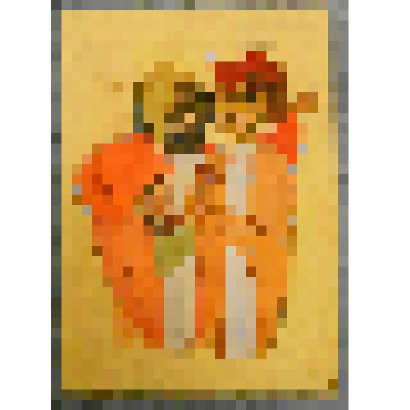 Эскиз куклы. "Скоморохи". "Русское поле" (Реж.: Москалёв И.М. Худ.: Ванина Н.Л.). Тула, Государственный театр кукол