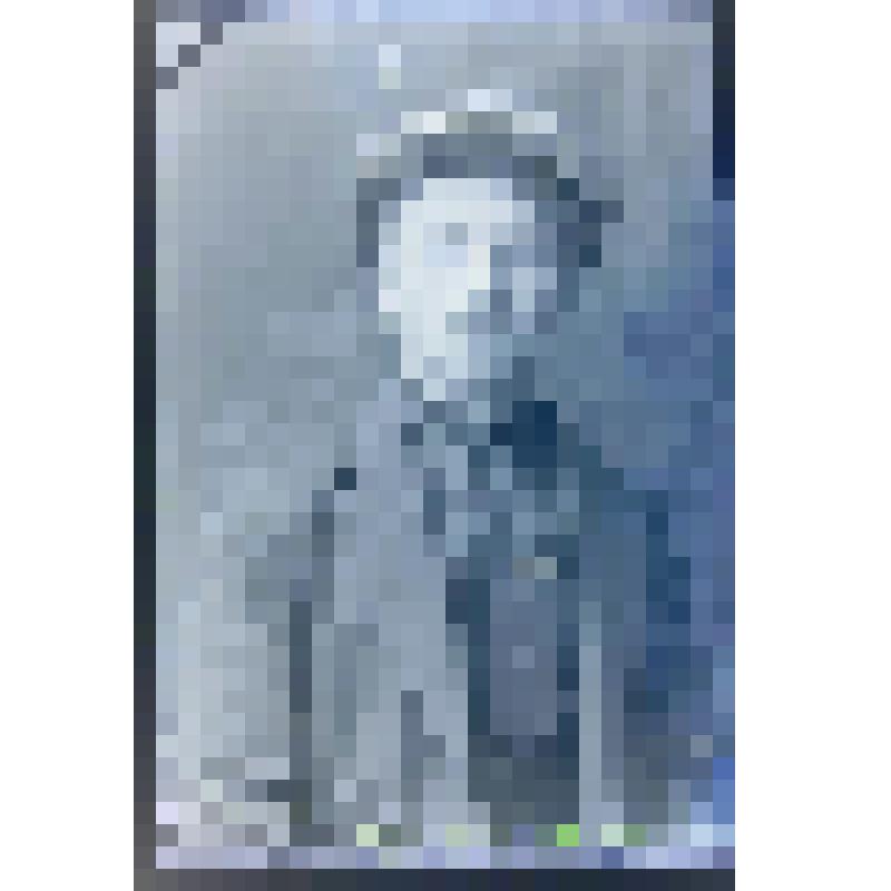 Негатив. Портрет погрудный молодого человека в кепке