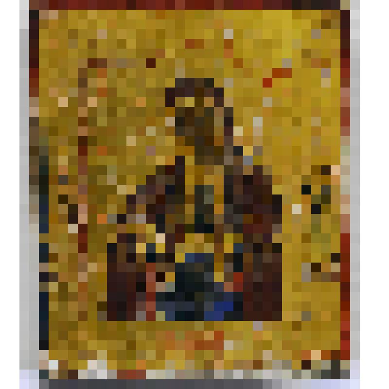 Икона «Умягчение злых сердец» с избранными святыми на полях
Невьянское письмо (?) Ветка (?)