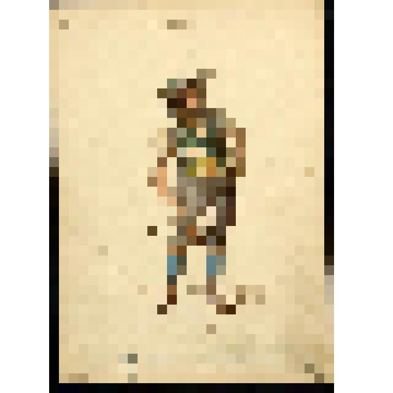 Эскиз мужского костюма. Охотник. "Королева льдов" (Хореография М. И. Петипа). Санкт-Петербург, Императорский Мариинский театр