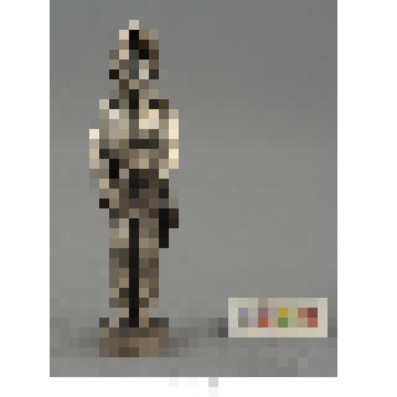 Печать с ручкой в виде скульптурной фигуры гвардейского пехотинца в парадной форме 1860-1870-х годов