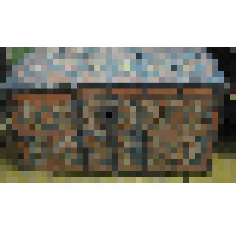 Сундук расписной, окованный железом