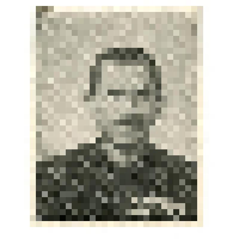 Фотопортрет. Дмитрий Александрович Быстролетов (1901 - 1975 гг.), советский разведчик-нелегал, в лагерной одежде с номером заключенного "О-837"