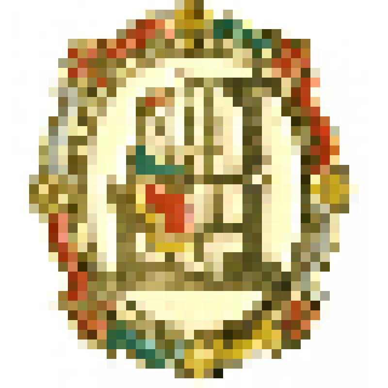 Значок. Девушка за ткацким станком, на булавке. СССР