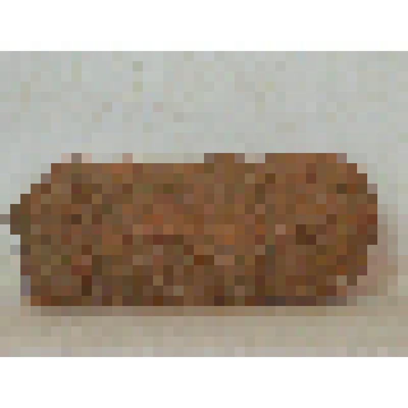 Изразец печной, нащельник, рельефный, терракотовый (красный). Фрагмент