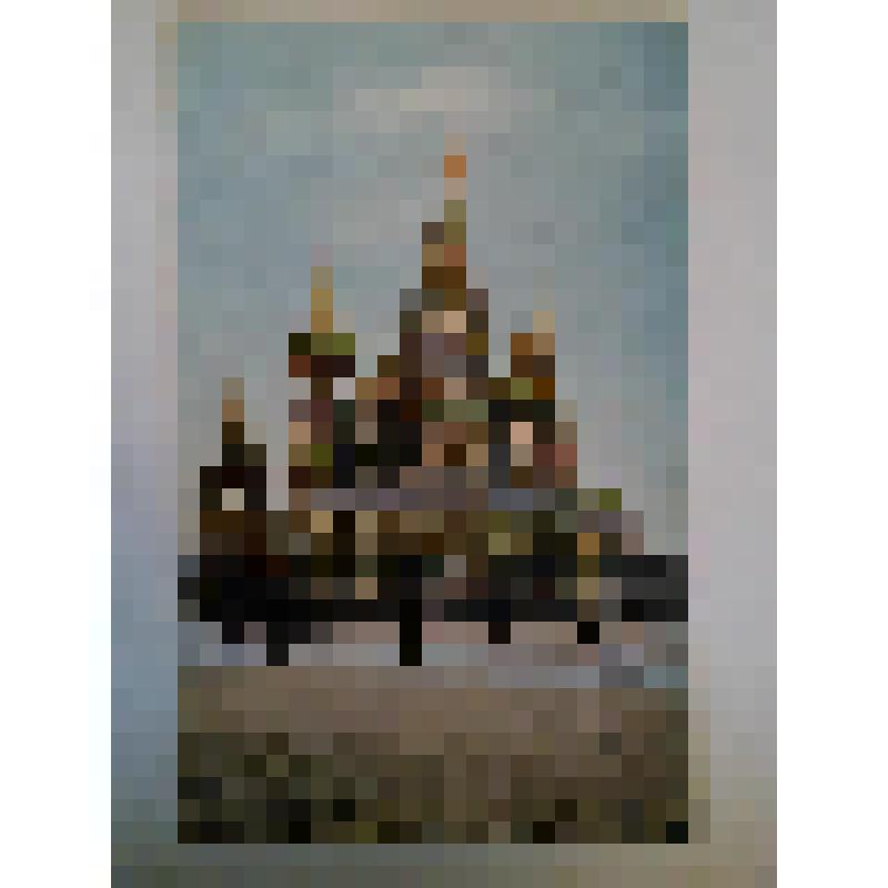 Собор Покрова на Рву (храм Василия Блаженного). Красная площадь. 1555-1561 гг., 1588, Кон. XVIв., вторая пол. XVII в.колокольня XVII в. Москва. Собор Василия Блаженного. Общий вид. Издание: Аксель Элиассон, Стокгольм