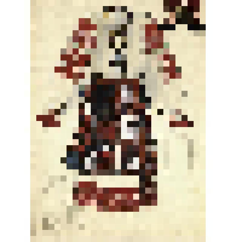 Зарисовка женского праздничного костюма Орловской губернии. Из альбома "Русская народная одежда". Часть 2