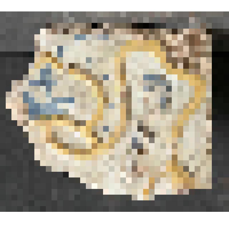 Изразец печной  рельефный полихромный. Фрагмент