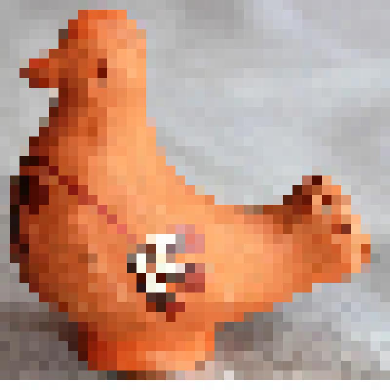 Народная глиняная игрушка-свисток "Голубь" с росписью