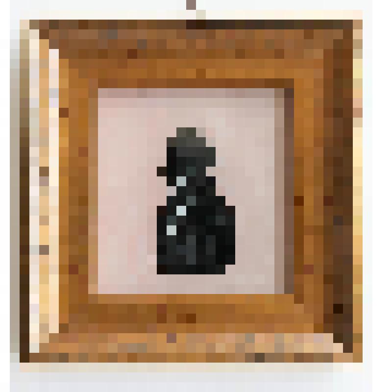 Миниатюра. "Мужской портрет в квадратной раме"