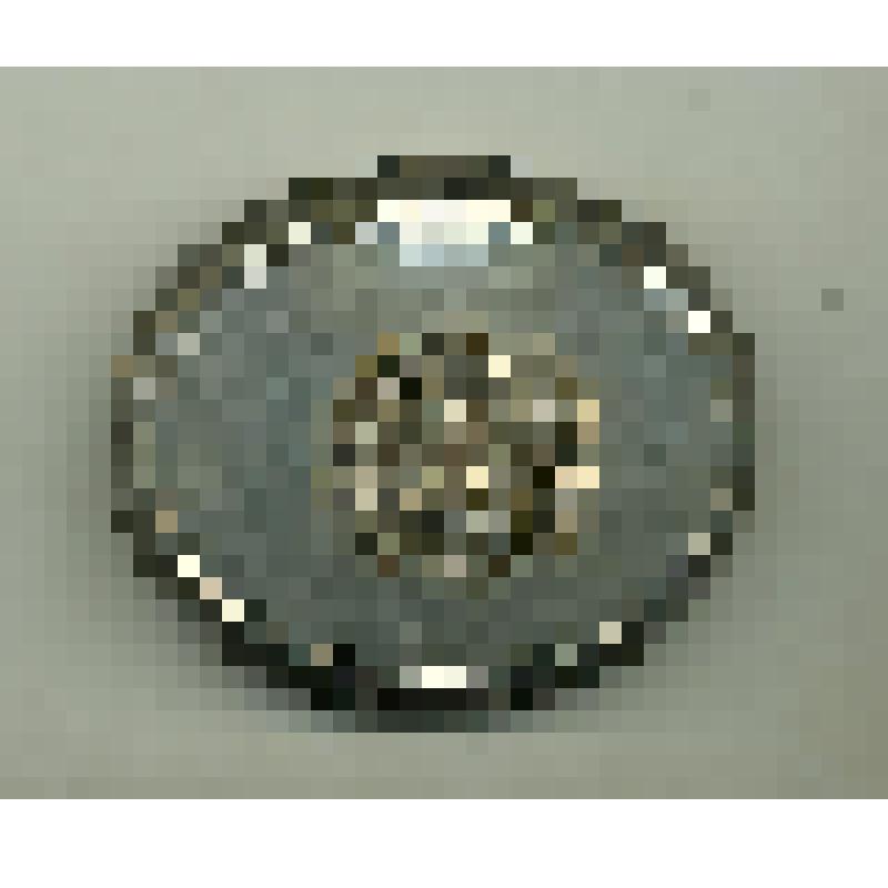 Табакерка овальная никелированная