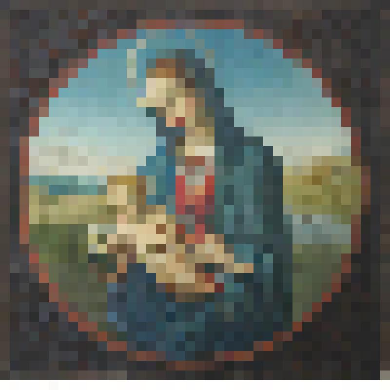"Мадонна Конестабиле" (копия с Рафаэля). Гравюра