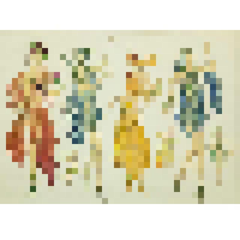 "Фауст" - Ш. Гуно. Эскизы костюмов "Менады и нимфы". Эскиз театрального костюма