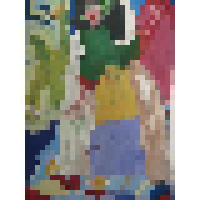 "Королева со зверями". Детский рисунок