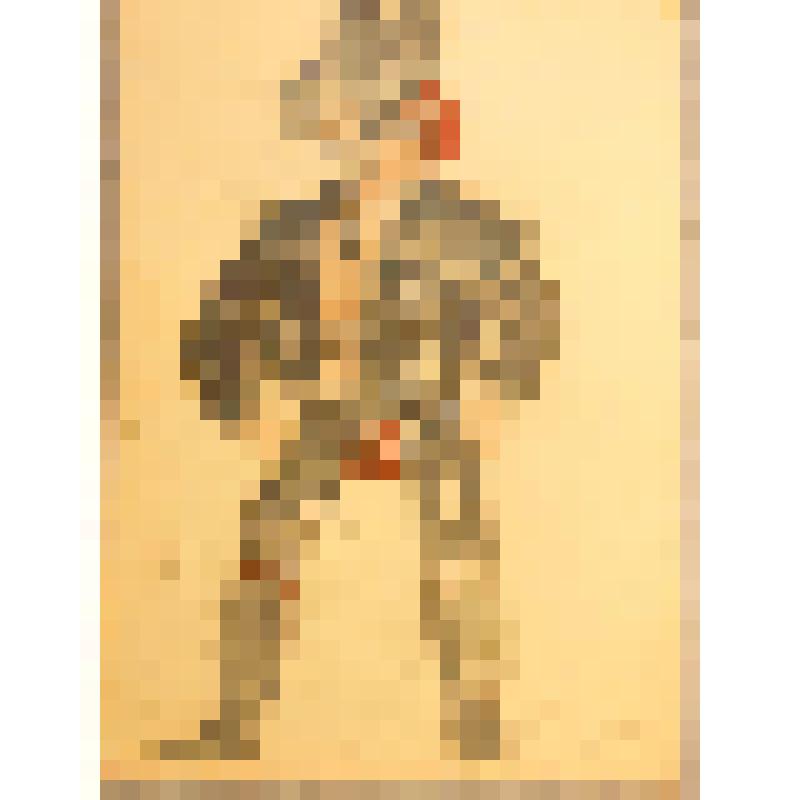 Эскиз костюма. "Пират -3". "Человек, который смеется" (Режиссер П. Васильев. Инсценировка: А. Талбузин, А. Полевой). Москва, Московский драматический театр им. Н.В. Гоголя