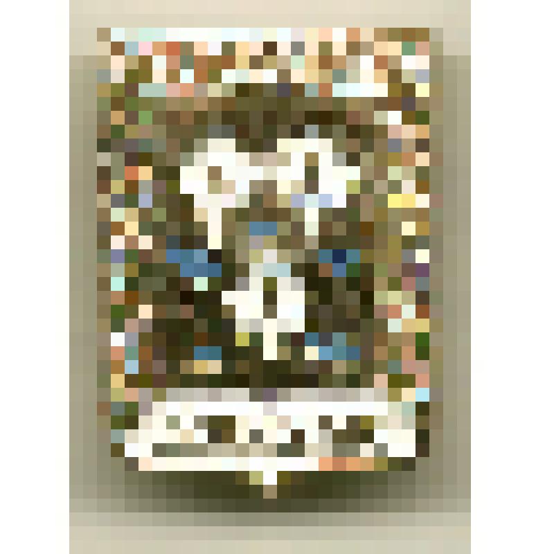 Значок нагрудный с изображением герба г.Джизака. Из коллекции по теме "Геральдика". В форме французского щита. Крепление булавочное