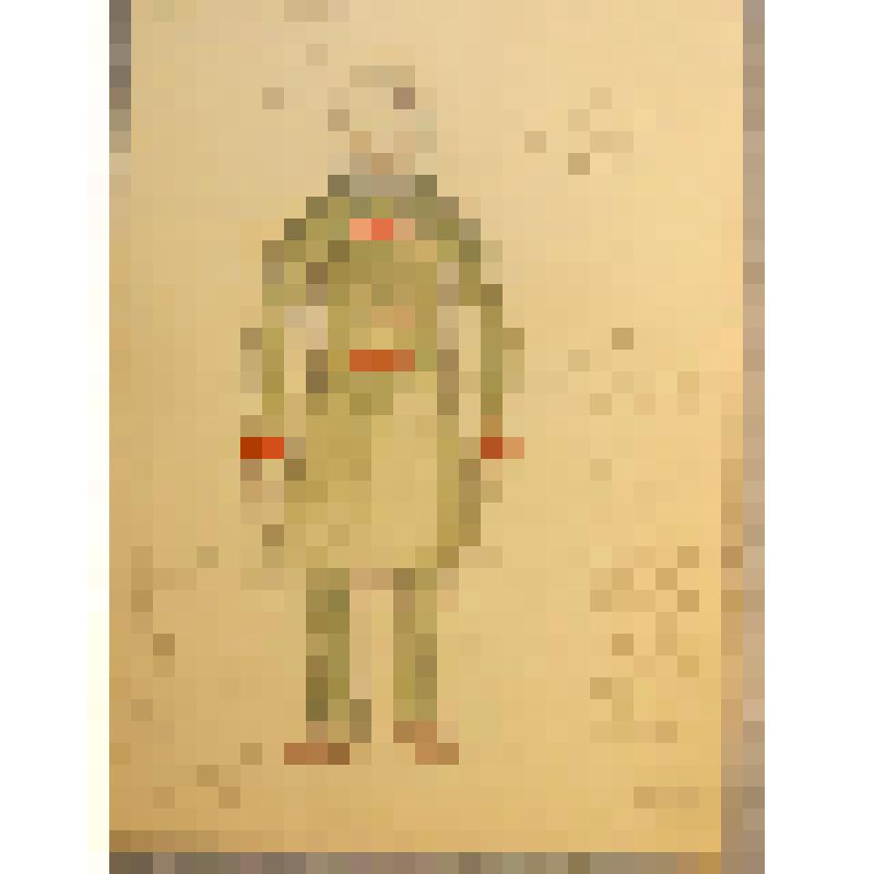 Эскиз костюма. "Слуга Мамаева". "Не все коту масленица" (Режиссер А. М. Лобанов). Москва, Московский театр Сатиры