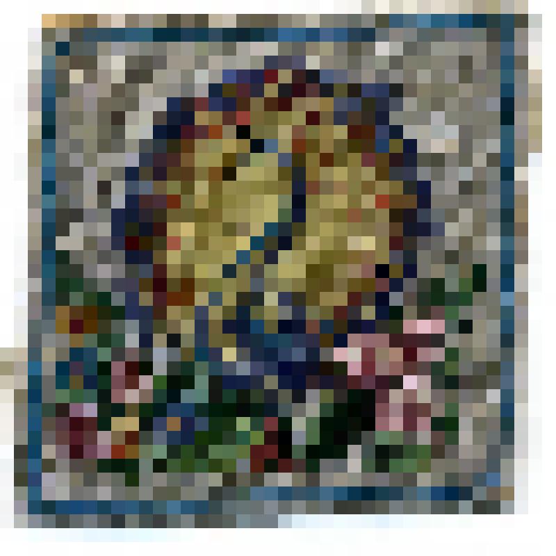 Вышивка  бисером: павлин с распущенным хвостом