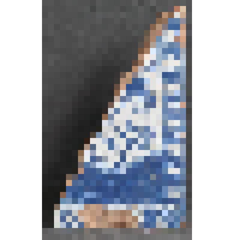 Изразец печной стенной расписной. Фрагмент: правый нижний угол