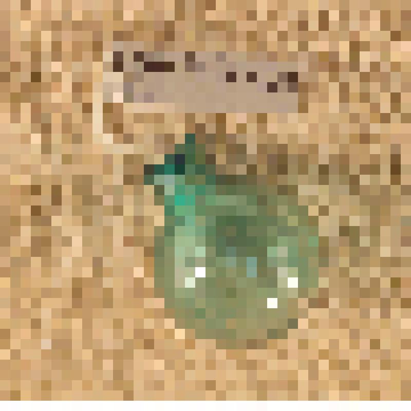 Игрушка елочная «Шар декоративный» (зеленый) для искусственной мини-елки, из коллекции игрушек елочных для мини-елки из наборов елочных украшений "Малютка"