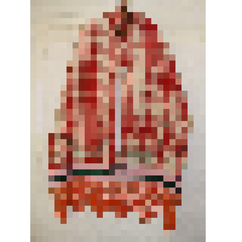 Рушник домотканый из пестряди в клетку