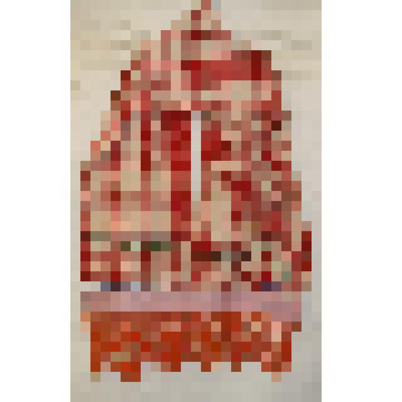 Рушник домотканый из пестряди в клетку