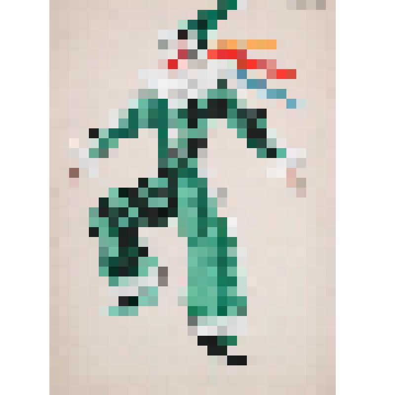 Эскиз костюма Полишинеля