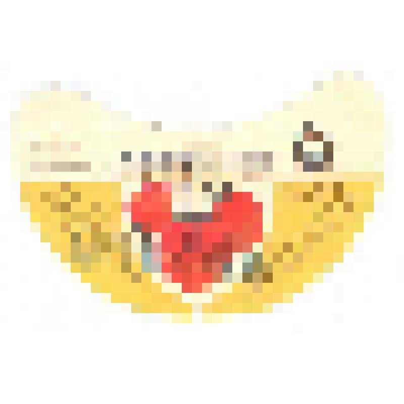 Кольеретка-этикетка горловая к напитку «Полуниця» («Клубника») производства Киевского экспериментального завода безалкогольных напитков, из коллекции кольереток – этикеток горловых к безалкогольным напиткам