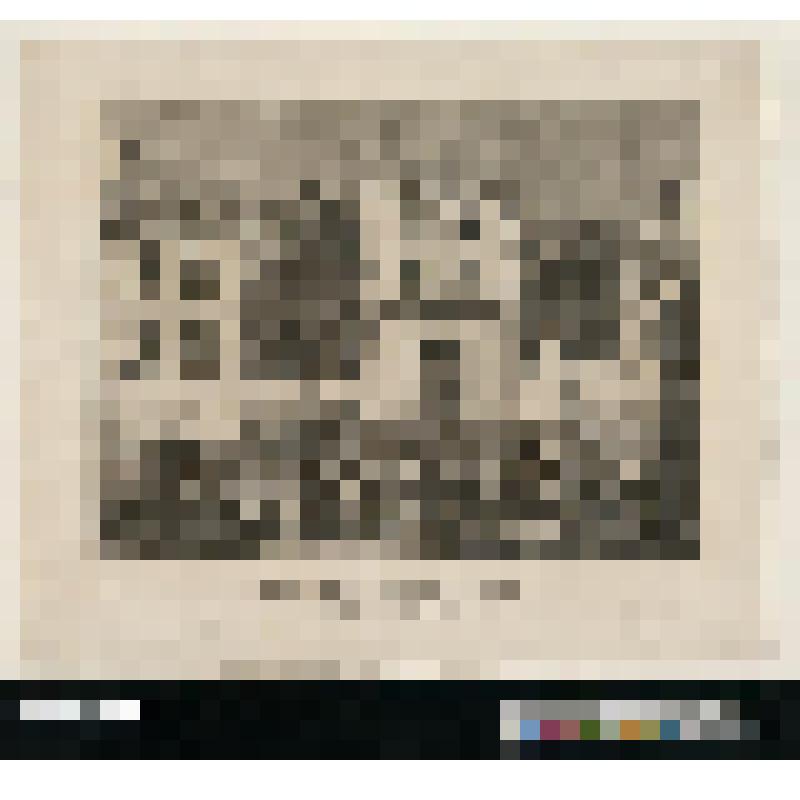 Листы из сюиты сцен из эпохи французской революциии 1787-1794 гг. Tableaux historiques de la Revolution". Разграбление монастыря Сан-Лазар толпой 13 июля 1789 г №12. "Pillage de la maison de St.Lazare le lundi 13 Juillet 1789"