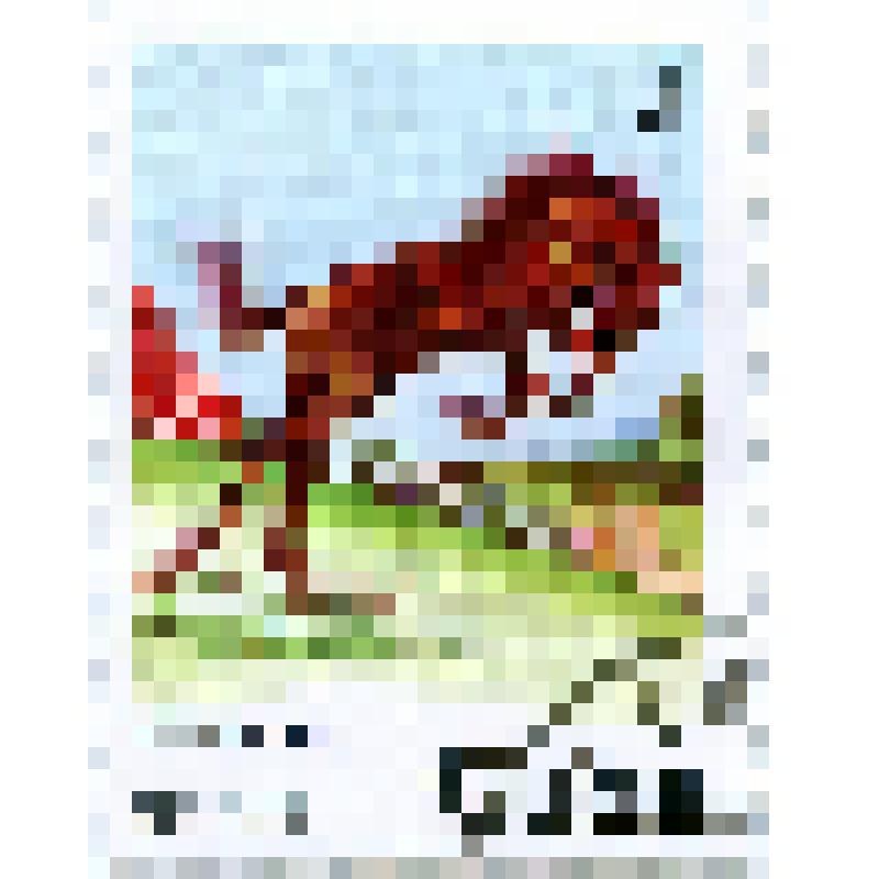 Марка почтовая. Животное. Лошадь домашняя (Equus ferus caballus). Номинал 3 кубинских сентаво