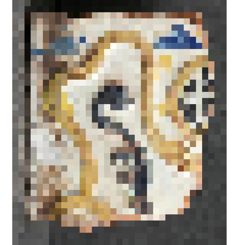 Изразец печной  рельефный полихромный.Фрагмент