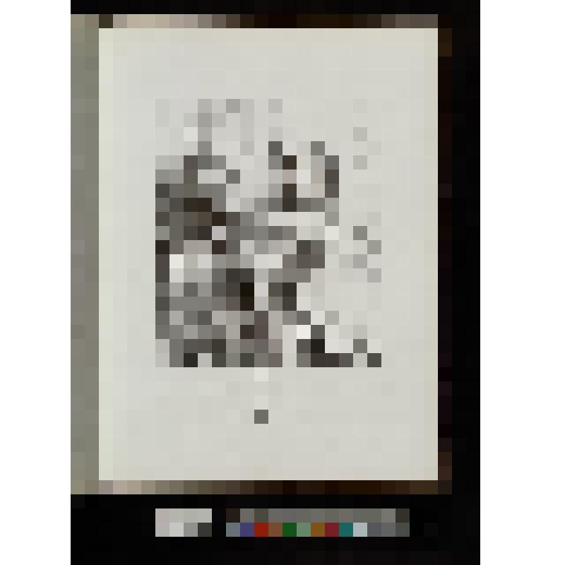 Женщина с перьями в волосах и мужчина у столика