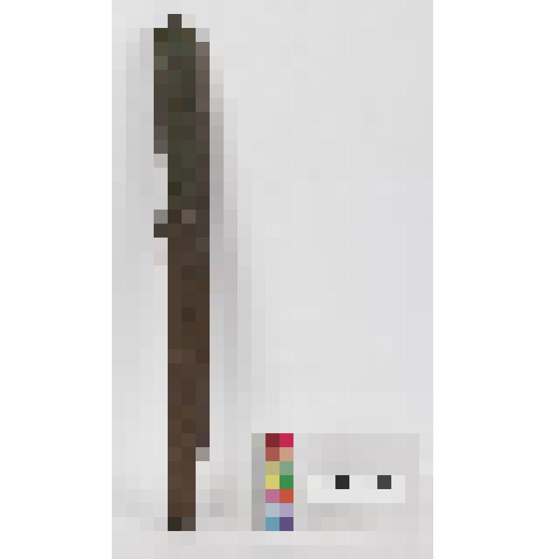 Нож медный с отверстием на закругленной рукоятке и с одной стороны, орнаментом под ним из круглой спирали