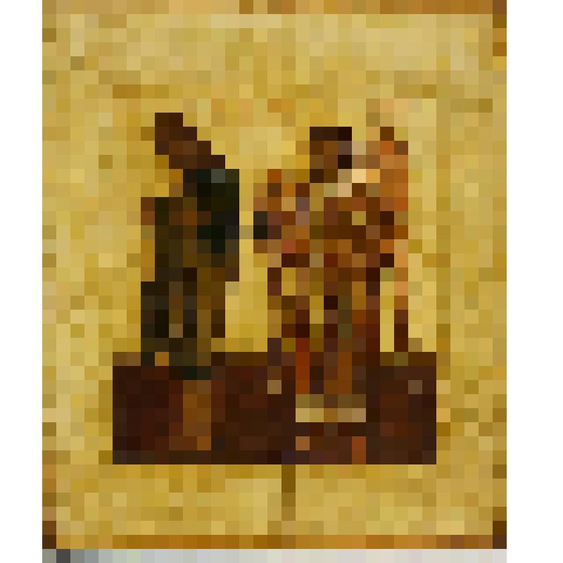 Иоанн Предтеча, Архангел Гавриил, из деисусного чина. Икона