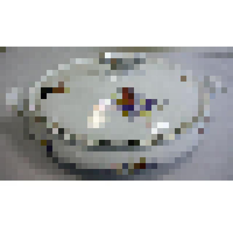 Супница белая с цветами и позолотой, из коллекции бытовых предметов семьи Соломоновой Любови Яковлевны, зам.директора СОМК по развитию музея