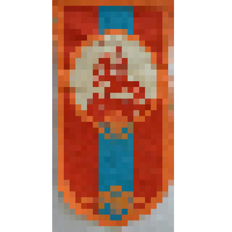 Монгольский вымпел (сине-красный с оранжевой окантовкой)