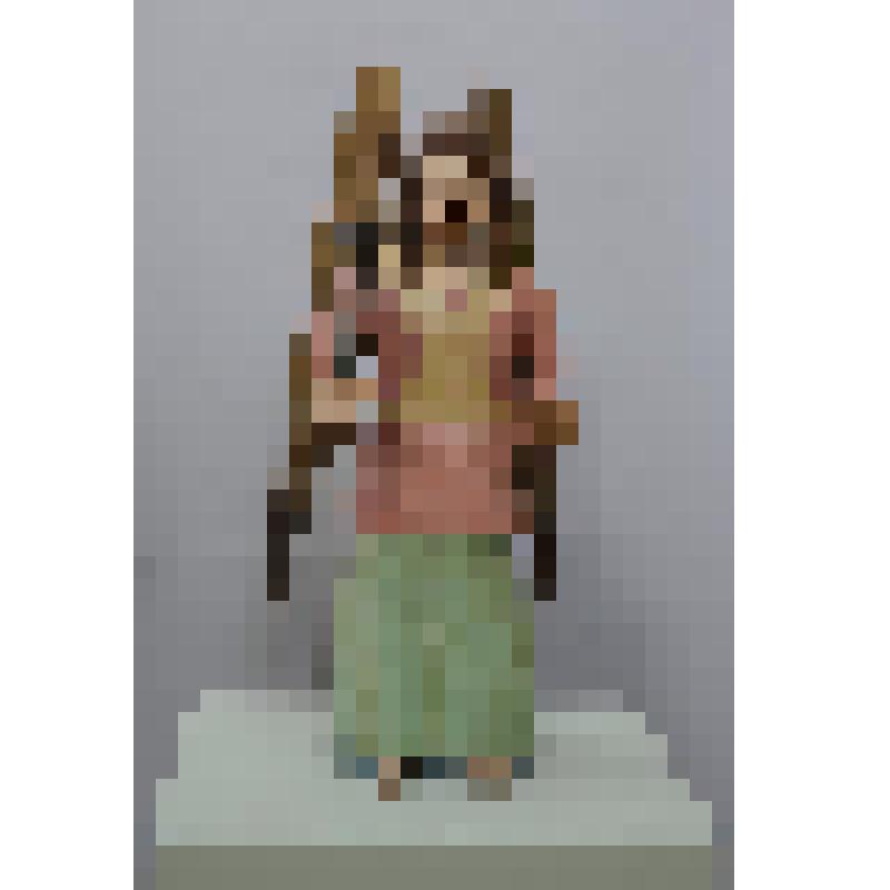 Ангел (с крестом на стяжке в правой руке). Из Страстного ангельского чина. Деревянная скульптура